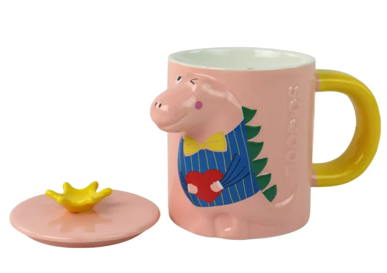 Šalica S Dinosaurom I Ružičastim Dinosaurom 400 Ml 1