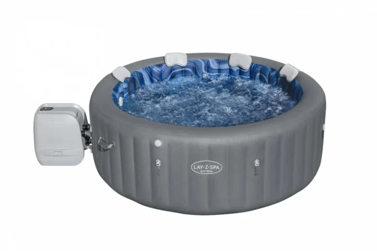 Santorini Lay Z Spa Hydrojet Pro Vrtna Jacuzzi Kada Bestway 7 Sjedala + Pumpa + Led + 5 Jastuka 2