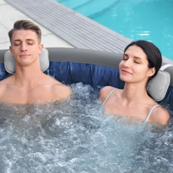 Santorini Lay Z Spa Hydrojet Pro Vrtna Jacuzzi Kada Bestway 7 Sjedala + Pumpa + Led + 5 Jastuka 8