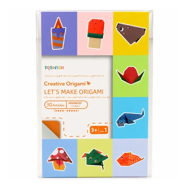 Šarena Origami Bilježnica Za Djecu Sa životinjama, Razine Težine, 30 Listova 5