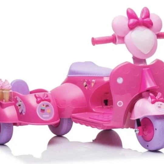 Scooter Ice Cream Shop Tricikl Jt5258 Roza Auto Na Akumulator 1