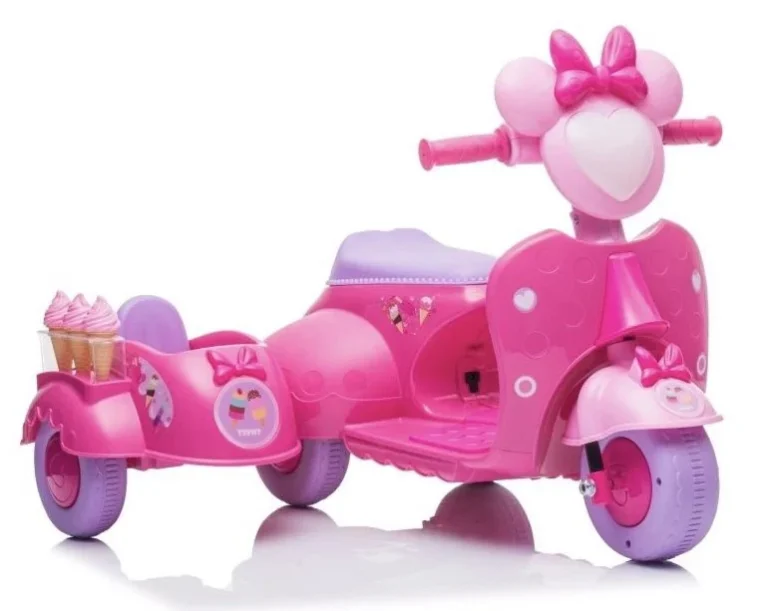 Scooter Ice Cream Shop Tricikl Jt5258 Roza Auto Na Akumulator 1