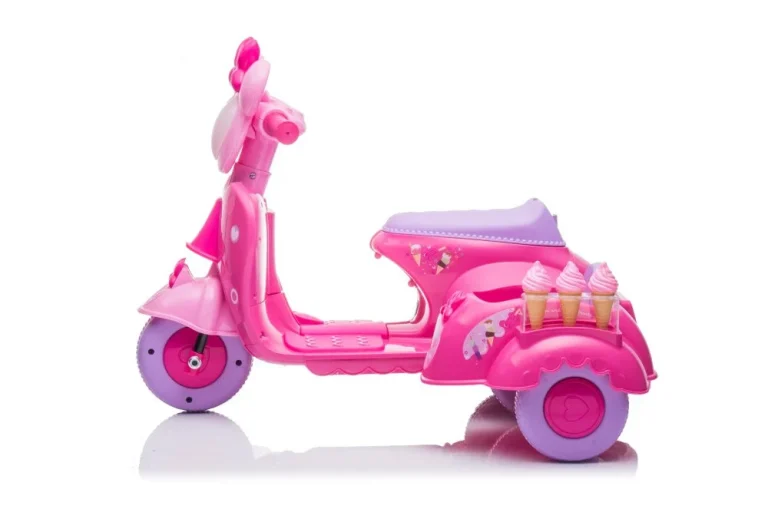 Scooter Ice Cream Shop Tricikl Jt5258 Roza Auto Na Akumulator 5