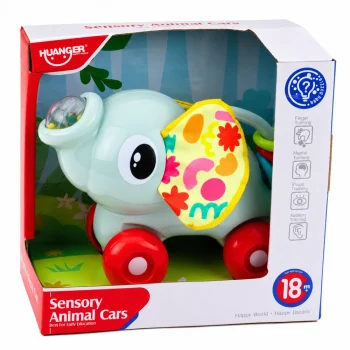Senzorna Igračka Auto Slon Sivi 6