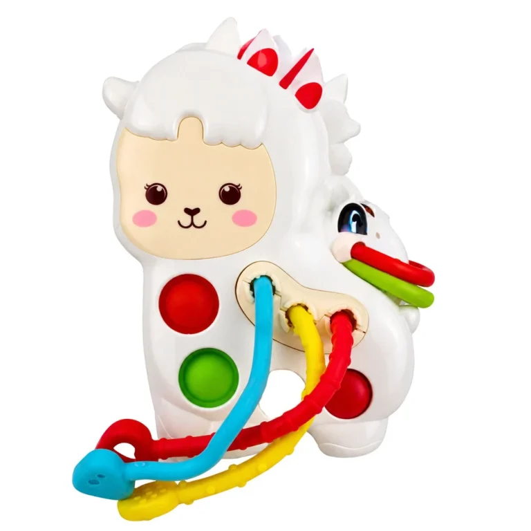 Senzorna Igračka Lama S Nitima I Pop It Perlama 3