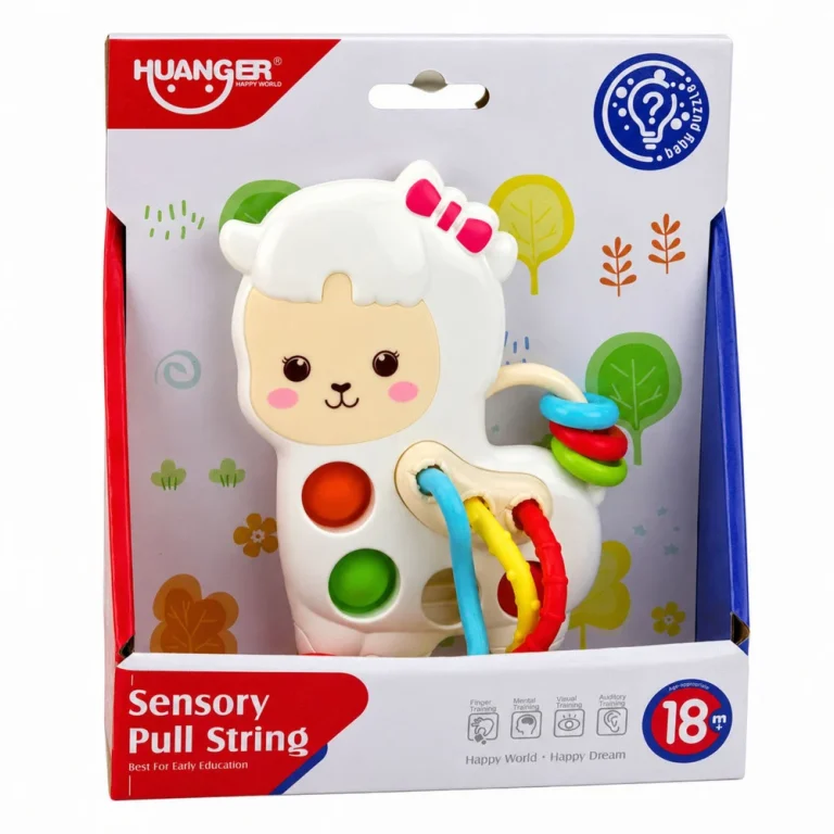 Senzorna Igračka Lama S Nitima I Pop It Perlama 5