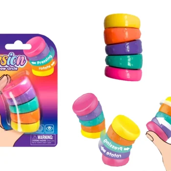 Senzorna Igračka Protiv Stresa S Rotirajućim Kotačima U Duginim Bojama 2