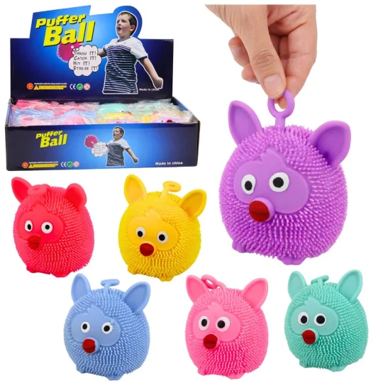 Senzorna Igračka Za Stiskanje Za Odskakanje, Stiskanje, životinja, Led Svjetlo, Miješane Boje 1