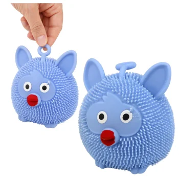 Senzorna Igračka Za Stiskanje Za Odskakanje, Stiskanje, životinja, Led Svjetlo, Miješane Boje 6