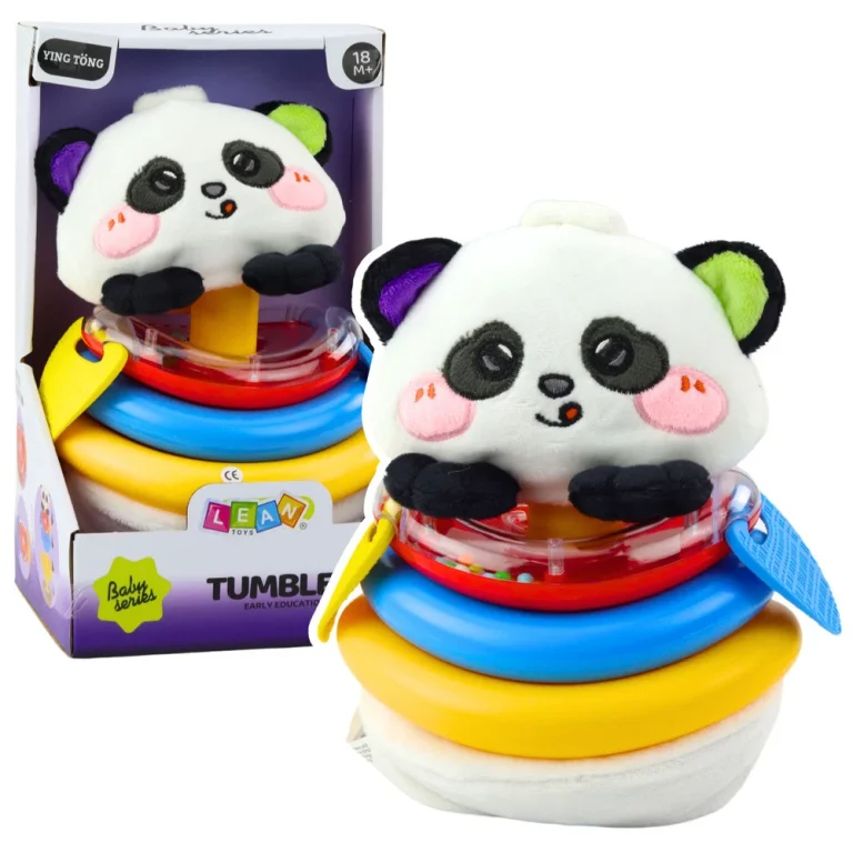 Senzorna Njihalica Panda S Prstenovima Zvečka I Glodalica 1