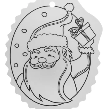 Set 12 Božićnih Kuglica Kartonske Bojanke 8