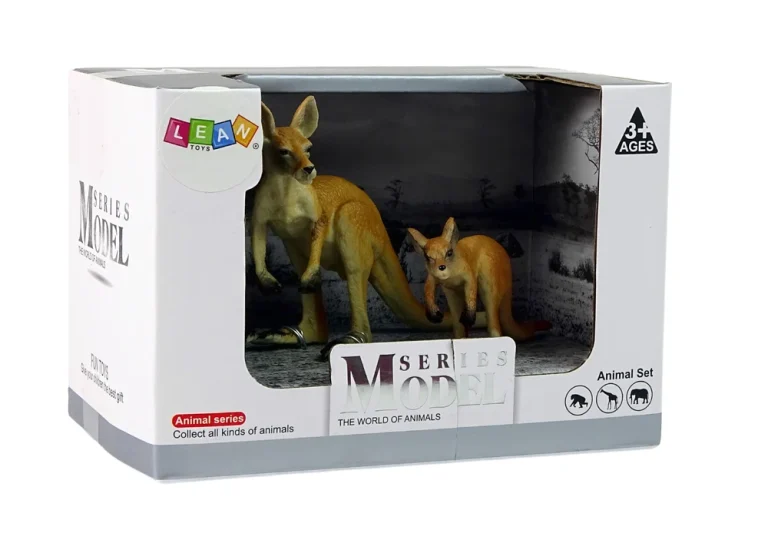 Set 2 Figurice Klokana S Mladuncem Životinje Svijeta 3