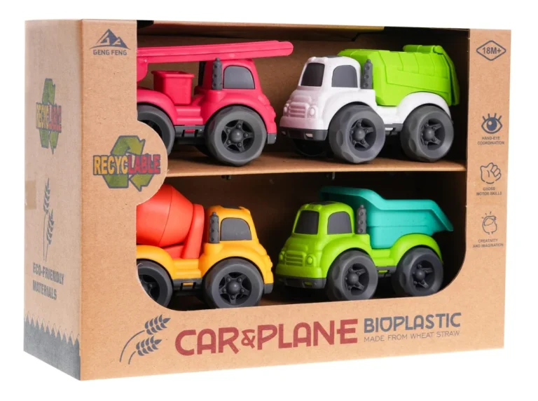 Set 4 Bioplastična Vozila 18m+ 14
