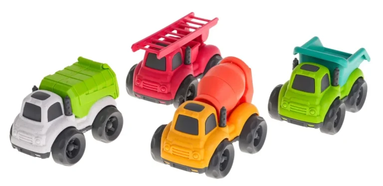 Set 4 Bioplastična Vozila 18m+ 3