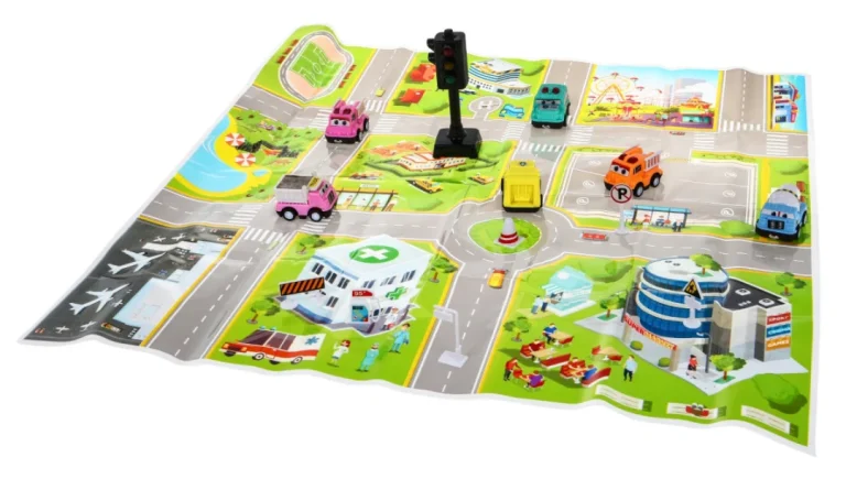 Set 6 Autića S Gradskom Podlogom I Semaforom 3+ 2