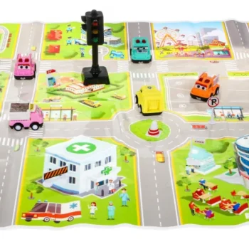 Set 6 Autića S Gradskom Podlogom I Semaforom 3+ 3