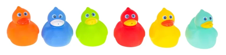Set 6 šarenih Patkica Za Kupanje 3+ 3
