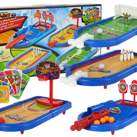 Set Arkadnih Igara 4u1, Košarka, Nogomet, Kuglanje, 38 Cm 1