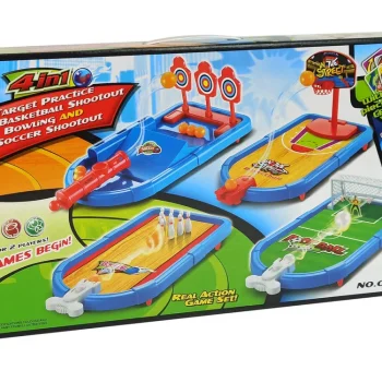Set Arkadnih Igara 4u1, Košarka, Nogomet, Kuglanje, 38 Cm 7