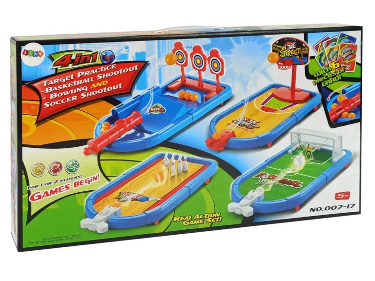 Set Arkadnih Igara 4u1, Košarka, Nogomet, Kuglanje, 38 Cm 7