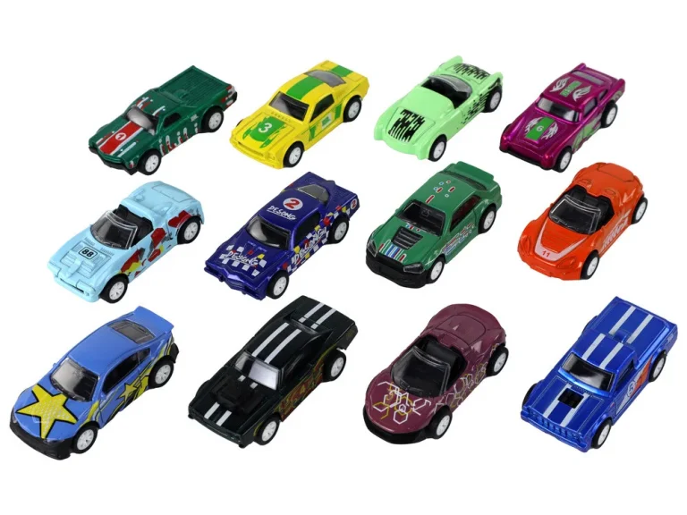 Set Autića S Pogonom Na Trenje, 12 Komada, 1:64 2