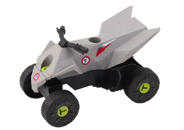 Set Automobila I Quada Za Rastavljanje, Sivi, S Odvijačem 3
