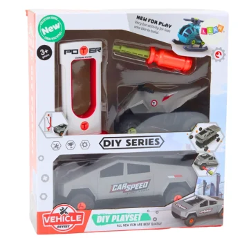 Set Automobila I Quada Za Rastavljanje, Sivi, S Odvijačem 5