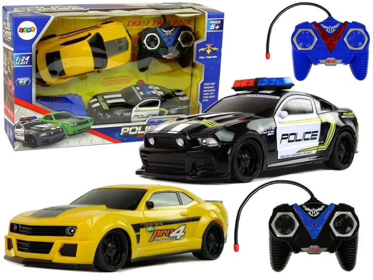 Set Automobila Na Daljinsko Upravljanje, Policijska Potjera, 1:24 1