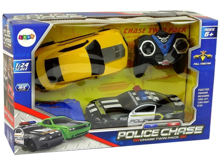 Set Automobila Na Daljinsko Upravljanje, Policijska Potjera, 1:24 5