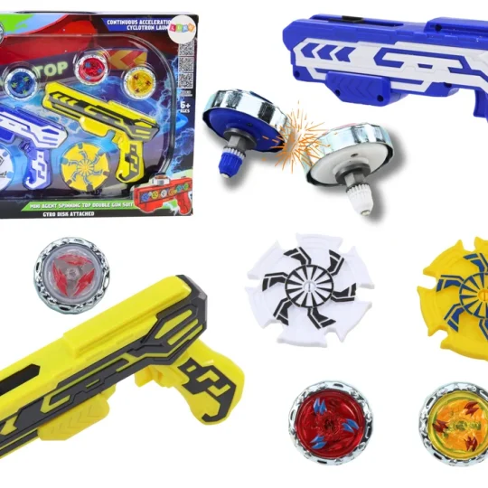 Set Bacača S 4 Metalna Diska, Plavo žuta Svjetla 1