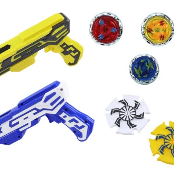Set Bacača S 4 Metalna Diska, Plavo žuta Svjetla 2