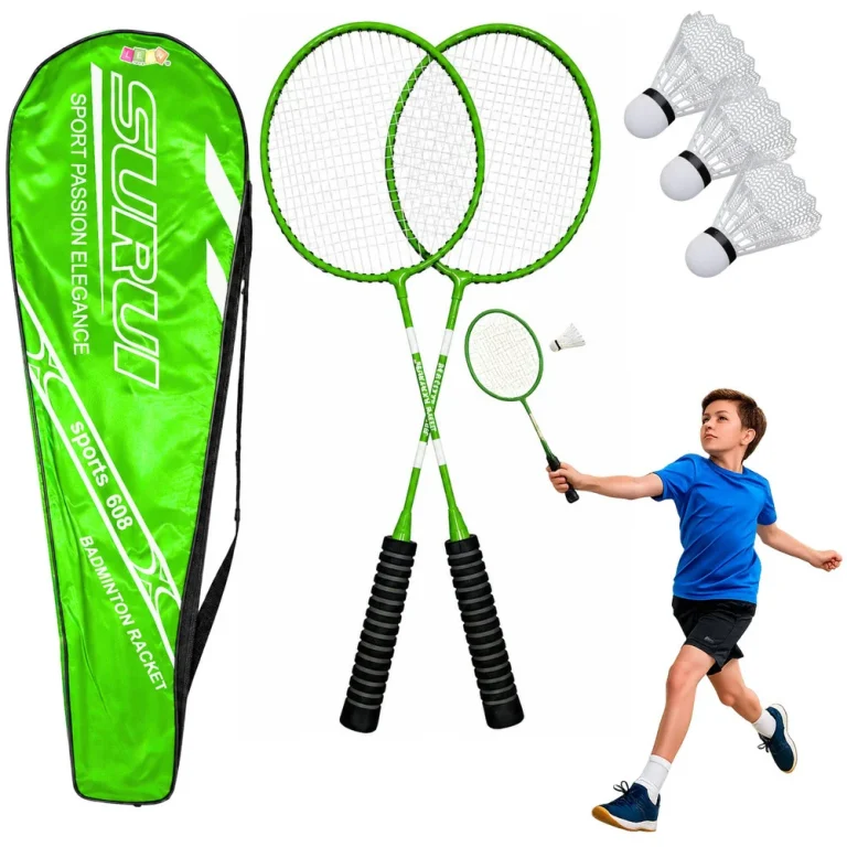 Set Badmintonskih Reketa S 3 šatora – Zelena Navlaka 1