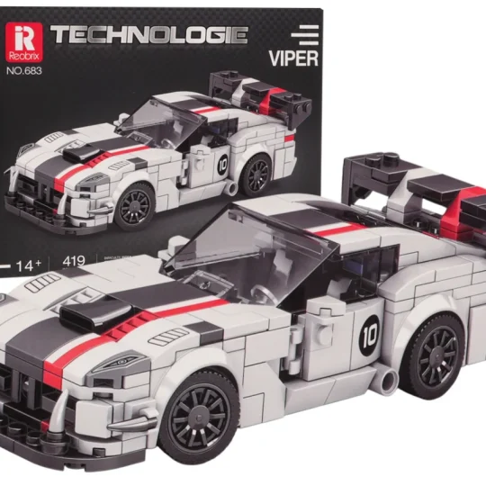 Set Bijelih Kockica Sportski Automobil Viper, 419 Dijelova 1