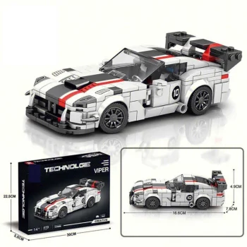 Set Bijelih Kockica Sportski Automobil Viper, 419 Dijelova 3