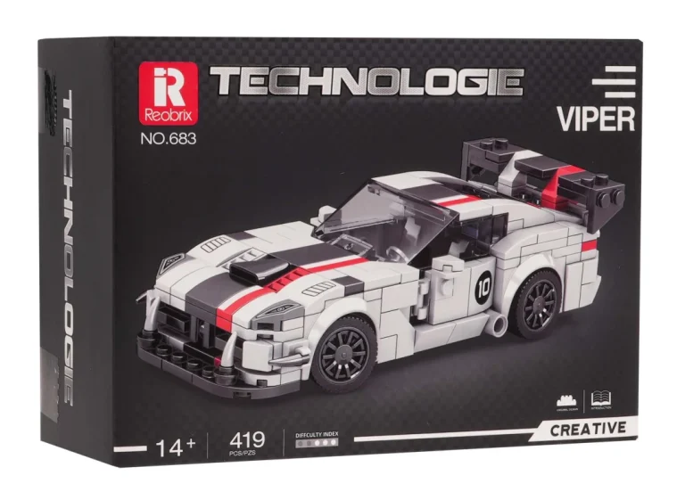 Set Bijelih Kockica Sportski Automobil Viper, 419 Dijelova 4