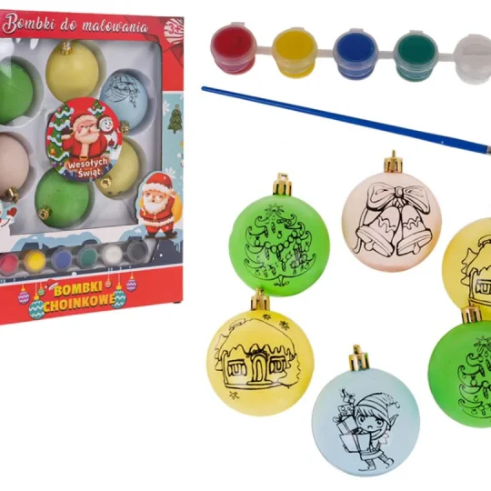 Set Božićnih Kuglica S Bojama 1