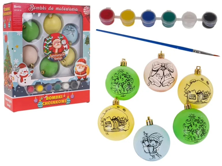 Set Božićnih Kuglica S Bojama 1