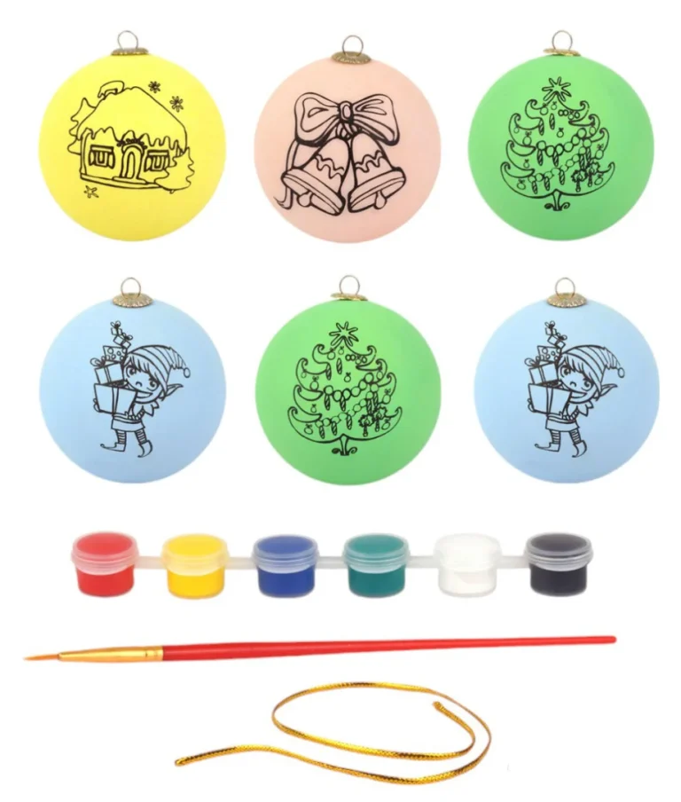 Set Božićnih Kuglica S Bojama 5