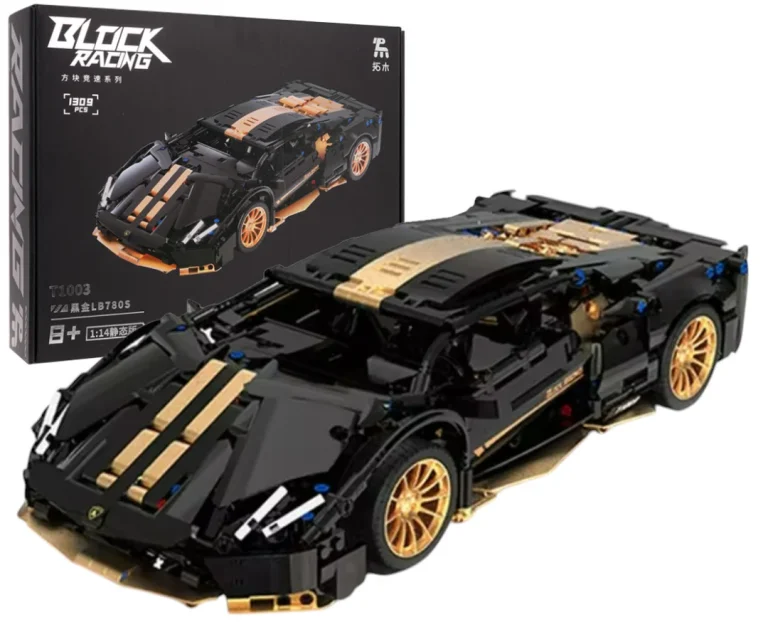 Set Crno Zlatnih Kockica Sportski Automobil 1:14, 1309 Dijelova 1