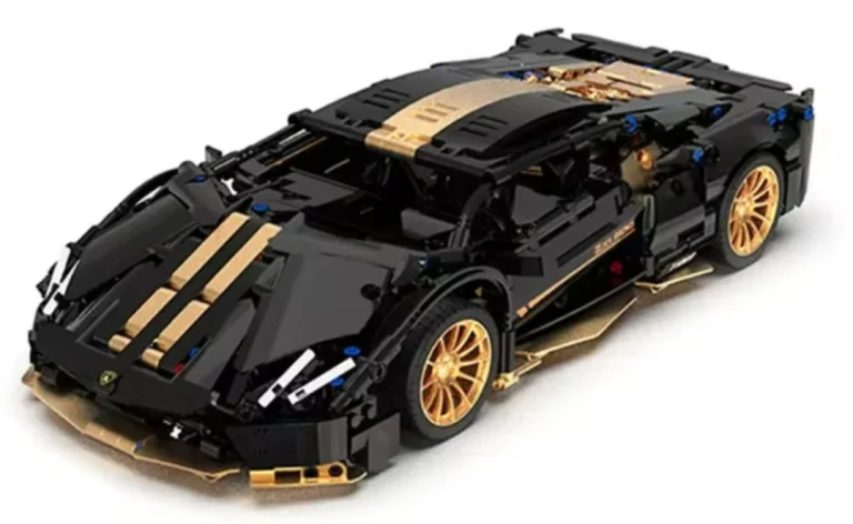 Set Crno Zlatnih Kockica Sportski Automobil 1:14, 1309 Dijelova 2