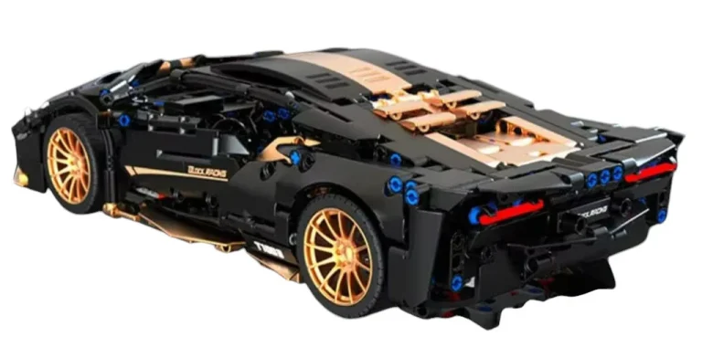 Set Crno Zlatnih Kockica Sportski Automobil 1:14, 1309 Dijelova 3