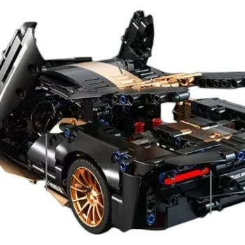 Set Crno Zlatnih Kockica Sportski Automobil 1:14, 1309 Dijelova 4