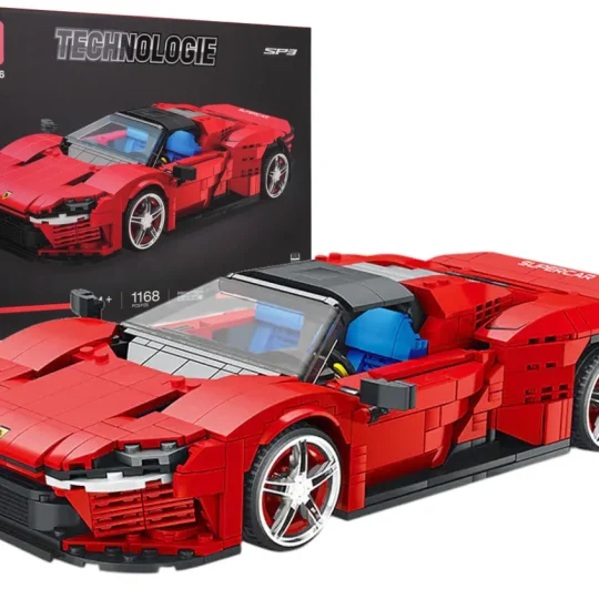 Set Crvenih Kockica Sportski Automobil Sp3, 1168 Dijelova 1