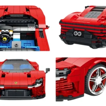 Set Crvenih Kockica Sportski Automobil Sp3, 1168 Dijelova 4