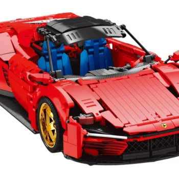 Set Crvenih Tehničkih Kockica Sportski Automobil, 1958 Dijelova 5