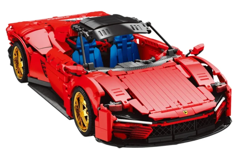 Set Crvenih Tehničkih Kockica Sportski Automobil, 1958 Dijelova 5
