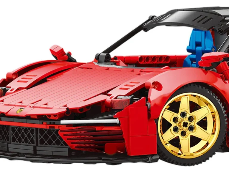 Set Crvenih Tehničkih Kockica Sportski Automobil, 1958 Dijelova 7