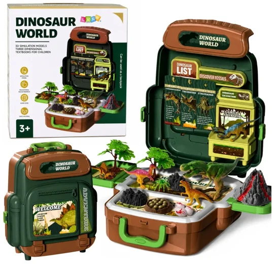 Set Dinosaura U Ruksaku Koferu S Karticama 30 Kom 1