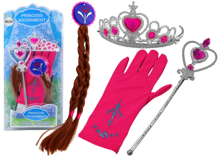 Set Dodataka Za Malu Princezu Kruna štapić Pletenice 1