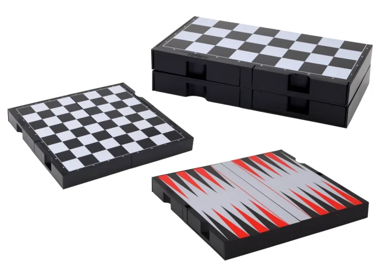 Set Društvenih Igara 3u1, Magnetska Ploča, šah Dama Backgammon 2